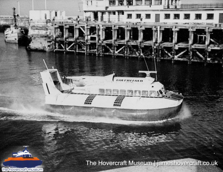 SRN6 with Hoverlloyd -  (credit: The <a href='http://www.hovercraft-museum.org/' target='_blank'>Hovercraft Museum Trust</a>).